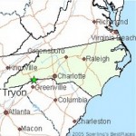 Tryon North Carolina map